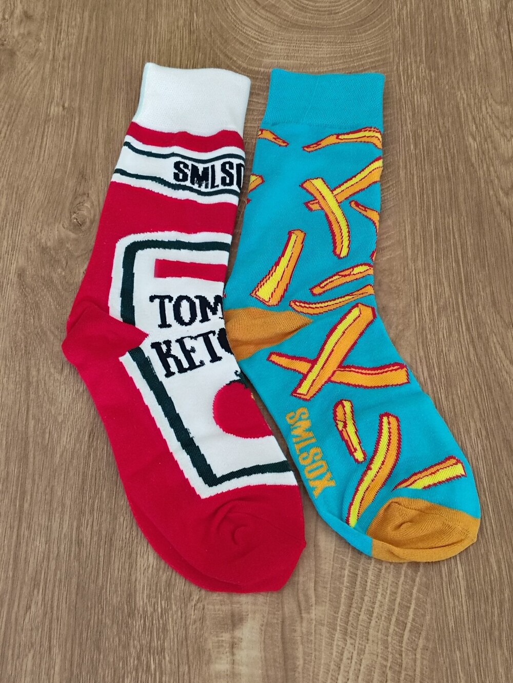 Ketchup & Fries Novelty Socks